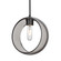 Besa Mana Pendant, Smoke, Black Finish, 1x60W Medium Base (127|1JC-MANASM-BK-NI)