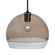 Besa, Ally 12 Cord Pendant, Smoke/Clear, Black Finish, 1x60W Medium Base (127|1JC-ALLY12SM-BK)