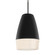 Besa, Abu 12 Cord Pendant, Black/Glitter, Black Finish, 1x60W Medium Base (127|1JC-ABU12BK-BK)