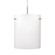 Besa Tamburo 8 Pendant Opal Matte Satin Nickel 1x11W LED (127|1JC-400607-LED-SN)