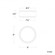 SALVO 9IN FLUSH MOUNT 4CCT 3000K (16|FM-20509-30-WT/AB)