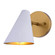 Pryce 4.5-in. Wall Light Matte White and Satin Brass (51|W0502)