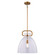 Madrona 1 Light Gold Muted Brass Contemporary Pendant Light Clear Glass (51|P0431)