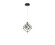 Tulip Collection Integrated LED Pendant, Matte Black (12|AC1011)