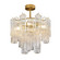 Sophia 5 Light Semi Flush Mount, Brass with Tronchi Style Glassware (12|AC12103BR)