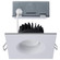 10 Watt LED Direct Wire Downlight; Remote Driver; CCT Selectable; Dimmable; Square; White Finish (27|S11633R1)