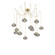 Coppa Round 12pc Swag Multi-Pendant (1289|SCB0036-12-GB-OS-C01-E2)