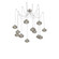 Coppa Round 12pc Swag Multi-Pendant (1289|SCB0036-12-BS-OS-C01-E2)