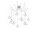 Coppa Round 12pc Swag Multi-Pendant (1289|SCB0036-12-BS-OC-C01-E2)