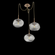 Nova Round 3pc Swag Multi-Pendant (Bulb) (1289|SCB0064-03-NB-S-C01-E2)