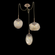 Cosmos Round 3pc Swag Multi-Pendant (Bulb) (1289|SCB0065-03-NB-B-C01-E2)