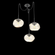 Nova Round 3pc Swag Multi-Pendant (Bulb) (1289|SCB0064-03-MB-A-C01-E2)
