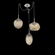 Cosmos Round 3pc Swag Multi-Pendant (Bulb) (1289|SCB0065-03-BS-B-C01-E2)