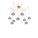 Coppa Round 9pc Swag Multi-Pendant (1289|SCB0036-09-GB-OS-C01-E2)