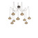 Coppa Round 9pc Swag Multi-Pendant (1289|SCB0036-09-FB-OB-C01-E2)