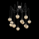 Aster Round 12pc Swag Multi-Pendant (LED) (1289|SCB0066-12-BS-FB-C01-L1)