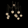 Aster Round 9pc Swag Multi-Pendant (Bulb) (1289|SCB0062-09-NB-B-C01-E2)