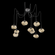Nova Round 9pc Swag Multi-Pendant (Bulb) (1289|SCB0064-09-GP-B-C01-E2)