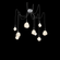 Gem Round 9pc Swag Multi-Pendant (1289|SCB0039-09-CS-A-C01-L3)