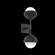 Cabochon Double Sconce (1289|IDB0093-02-MB-WL-L1-BM)