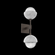 Cabochon Double Sconce (1289|IDB0093-02-FB-C-L1-WM)