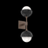 Cabochon Double Sconce (1289|IDB0093-02-BB-WL-L1-BM)