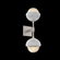 Cabochon Double Sconce (1289|IDB0093-02-BS-A-L3-WM)