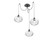 Coppa Round 3pc Swag Multi-Pendant (1289|SCB0036-03-MB-OC-C01-E2)