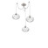 Coppa Round 3pc Swag Multi-Pendant (1289|SCB0036-03-BS-OC-C01-E2)