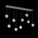 Cabochon Linear 9pc Multi-Pendant (1289|PLB0093-09-GP-C-C01-L3-WM)