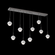 Cabochon Linear 9pc Multi-Pendant (1289|PLB0093-09-GP-WL-C01-L3-WM)