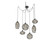Misto Round 6pc Swag Multi-Pendant (1289|SCB0048-06-MB-OS-C01-E2)