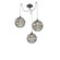 Terra Round 3pc Swag Multi-Pendant (1289|SCB0047-03-MB-OS-C01-E2)
