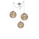 Terra Round 3pc Swag Multi-Pendant (1289|SCB0047-03-BS-OB-C01-E2)