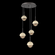 Cabochon Round 5pc Multi-Pendant (1289|CHB0093-05-GP-B-C01-L1-TR)