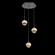Cabochon Round 3pc Multi-Pendant (1289|CHB0093-03-GP-B-C01-L1-TR)