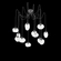 Cosmos Round 12pc Swag Multi-Pendant (Bulb) (1289|SCB0065-12-GP-C-C01-E2)