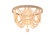 Jolie 16 inch Beaded Flush mount in Beige (758|LD306F16BG)