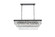 Josephine 36 inch Rectangular Rectangular Chandelier in Black (758|1060G36BK)