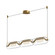 Hilo 43-in Brushed Gold LED Linear Pendant (461|LP28543-BG-UNV)