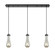 Owego - 3 Light - 37 inch - Brushed Matte Black - Linear Pendant (3442|123-451-1P-BK-G451-4ME)