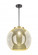 Athens - 1 Light - 16 inch - Black Antique Brass - Stem Hung - Pendant (3442|221-1S-BAB-G128-16)