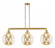 Beacon - 3 Light - 42 inch - Satin Gold - Stem Hung - Adjustable Island Light (3442|213-SG-G208-10)