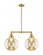 Beacon - 2 Light - 25 inch - Satin Gold - Stem Hung - Adjustable Island Light (3442|209-SG-G208-10)