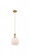 Astor - 1 Light - 8 inch - Brushed Brass - Cord hung - Mini Pendant (3442|415-1PR-BB-G121-8)