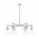 Newton Cone - 6 Light - 26 inch - Satin Nickel - Chandelier (3442|411-6CR-SN-G411-7CL)