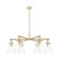 Newton Cone - 6 Light - 26 inch - Champagne Bronze - Chandelier (3442|410-6CR-CB-G411-7CL)