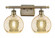 Athens - 2 Light - 18 inch - Antique Brass - Bath Vanity Light (3442|516-2W-AB-G128-8)