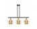 Athens - 3 Light - 37 inch - Black Antique Brass - Stem Hung - Island Light (3442|516-3I-BAB-G128-10)