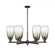 Brookhaven Almond - 6 Light - 24 inch - Oil Rubbed Bronze - Chandelier (3442|716-6CR-OB-G480-6SL)
